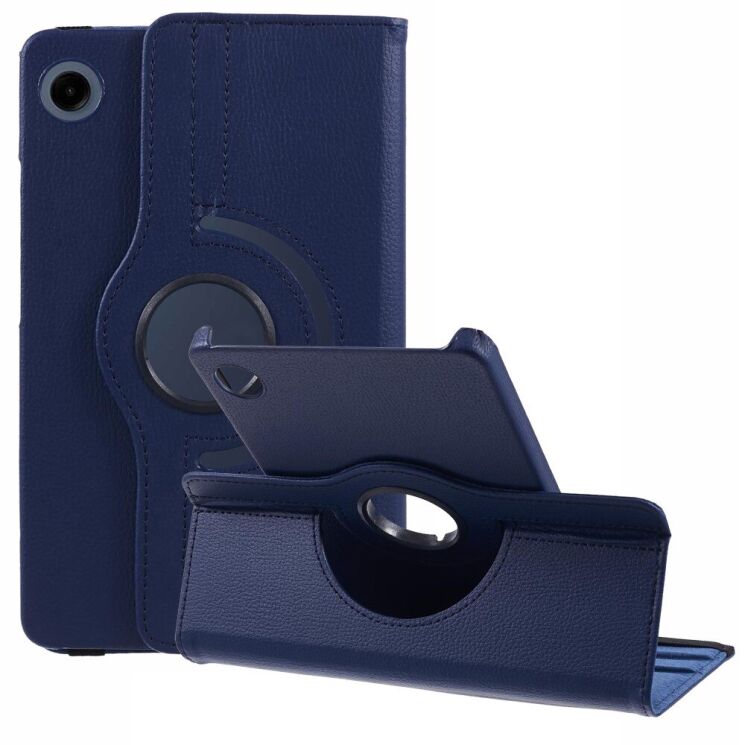 Чехол Deexe Rotation для Samsung Galaxy Tab A9 (X110/115) - Dark Blue: фото 1 из 11