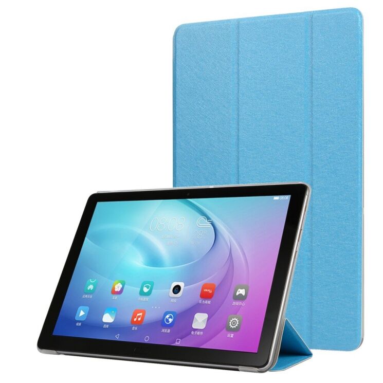 Чехол Deexe Silk Texture для Huawei MatePad T10 / T10s - Baby Blue: фото 1 из 7