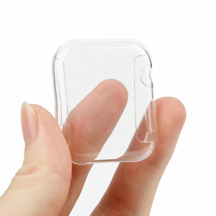 Чехол Deexe Soft Case для Apple Watch 44mm / SE 44mm - Transparent: фото 3 из 7