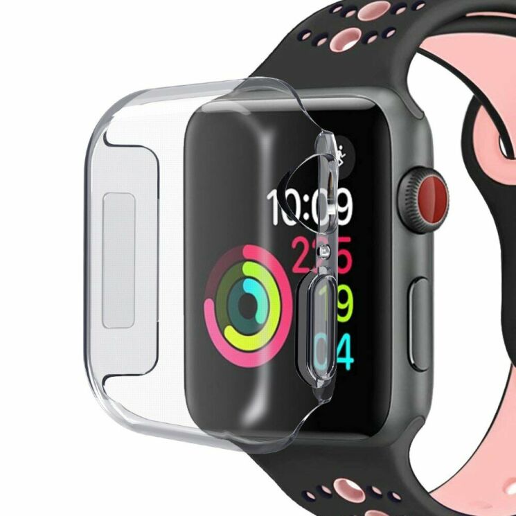 Чехол Deexe Soft Case для Apple Watch 44mm / SE 44mm - Transparent: фото 1 из 7