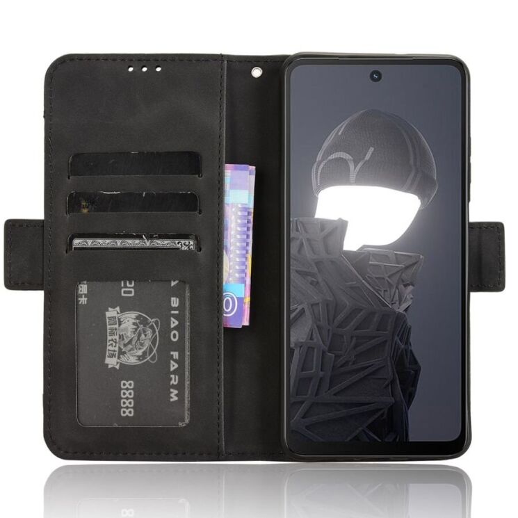 Чехол Deexe Wallet Stand для HMD Fusion - Black: фото 3 из 7
