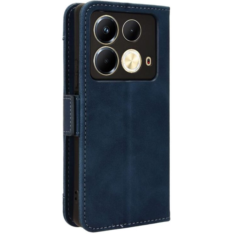 Чехол Deexe Wallet Stand для Infinix Note 40 - Blue: фото 6 из 7