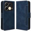 Чехол Deexe Wallet Stand для Infinix Note 40 - Blue (351418L)