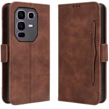 Чехол Deexe Wallet Stand для Infinix Note 50 Pro Plus - Brown: фото 1 из 15