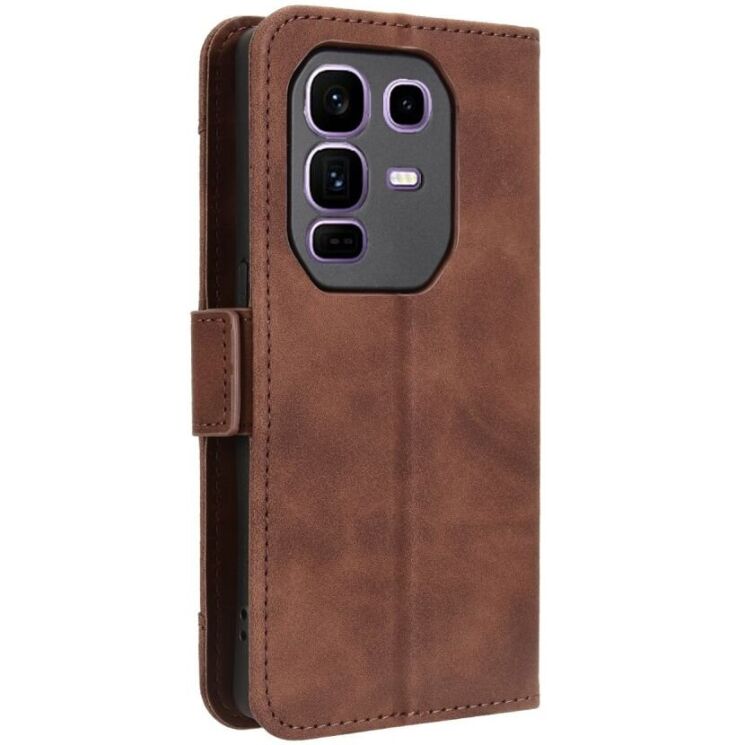 Чехол Deexe Wallet Stand для Infinix Note 50 Pro Plus - Brown: фото 9 из 15