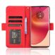 Чехол Deexe Wallet Stand для Motorola Edge 50 Fusion - Red (354242R). Фото 3 из 7