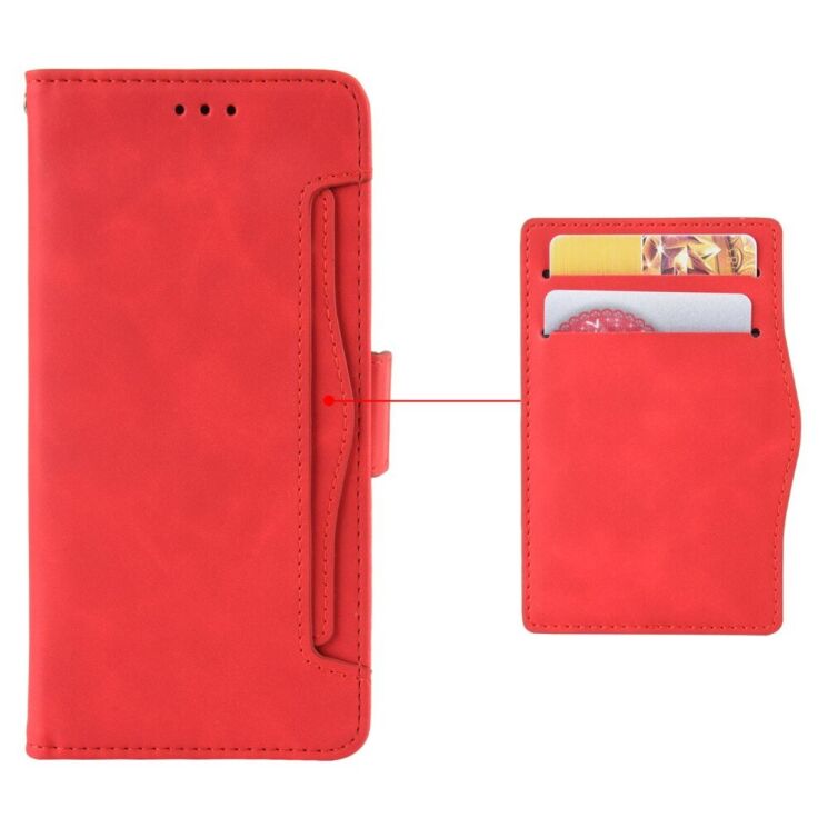 Чехол Deexe Wallet Stand для Motorola Moto G15 / G15 Power - Red: фото 6 из 7