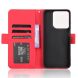 Чехол Deexe Wallet Stand для Motorola Moto G15 / G15 Power - Red (372607R). Фото 5 из 7