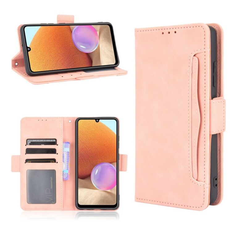 Чехол Deexe Wallet Stand для Samsung Galaxy A32 (А325) - Rose Gold: фото 1 из 11