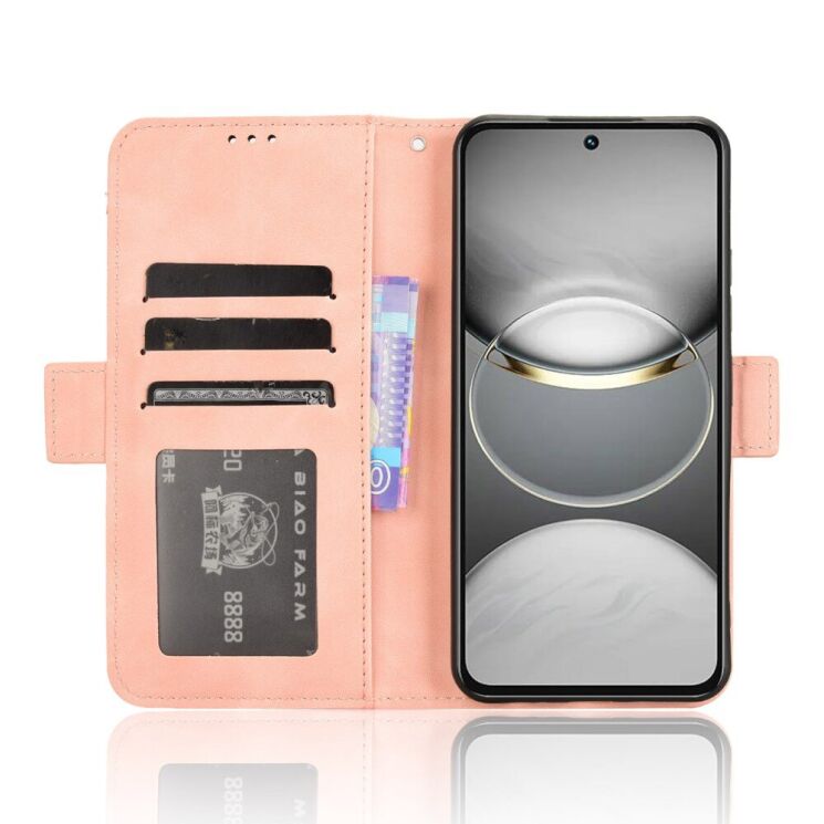 Чехол Deexe Wallet Stand для TECNO Spark 30 Pro - Pink: фото 2 из 8