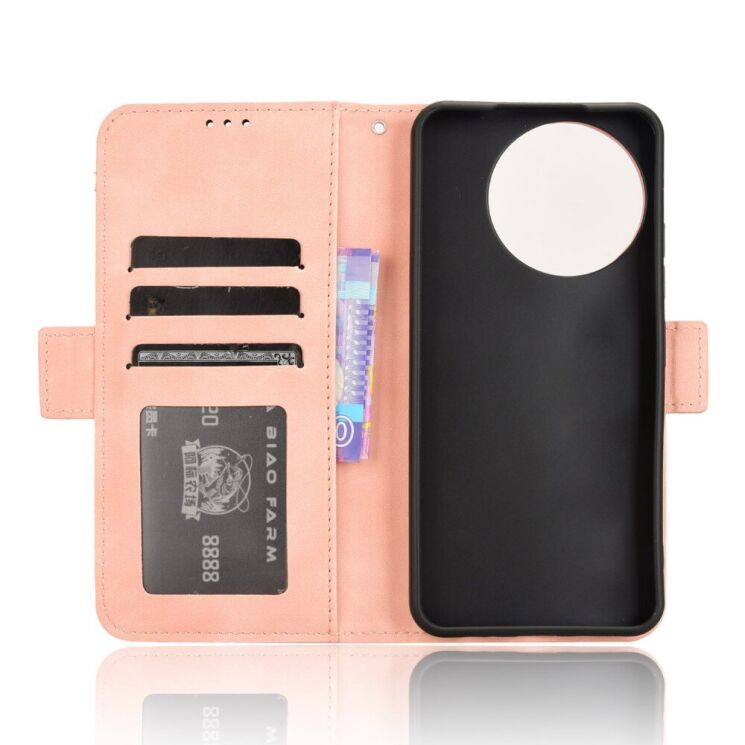 Чехол Deexe Wallet Stand для TECNO Spark 30 Pro - Pink: фото 4 из 8
