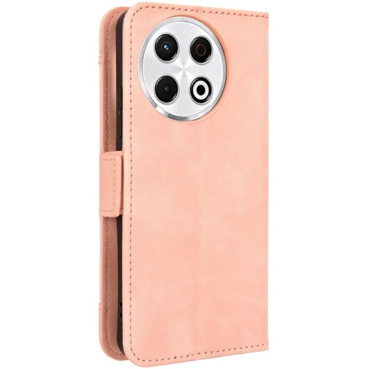 Чехол Deexe Wallet Stand для TECNO Spark 30 Pro - Pink: фото 6 из 8