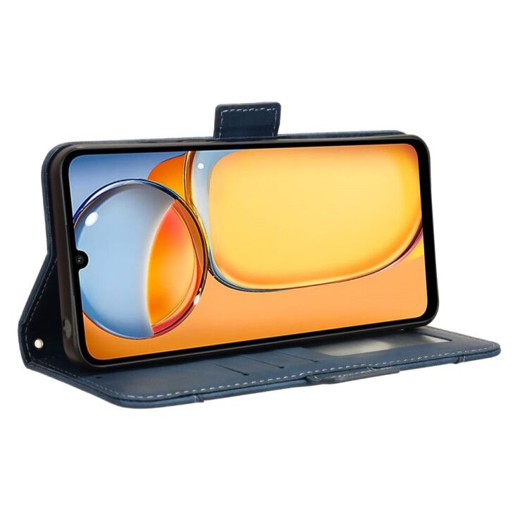 Чехол Deexe Wallet Stand для Xiaomi Redmi 13C / Poco C65 - Blue: фото 4 из 7