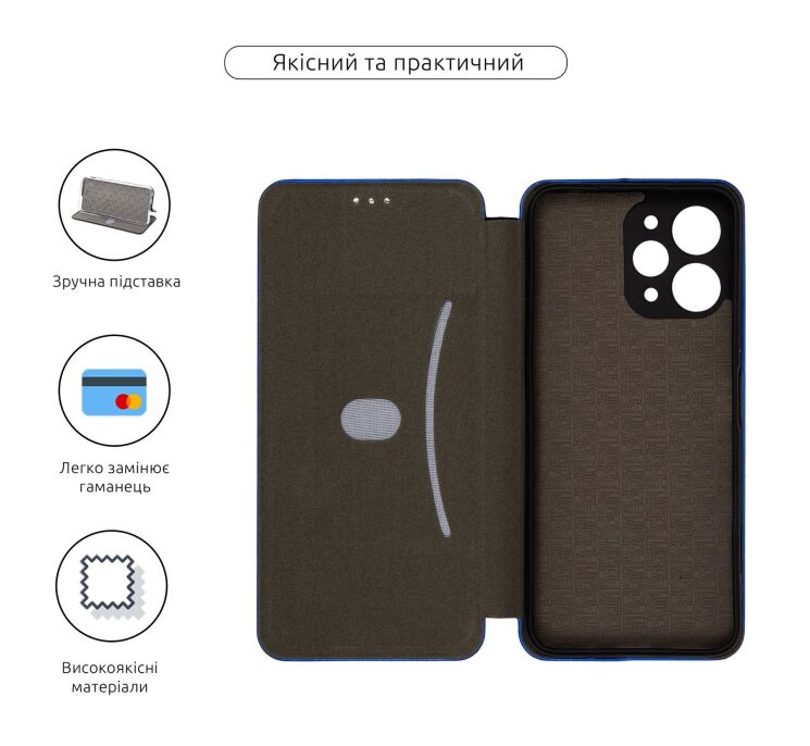 Чехол-книжка ArmorStandart G-Case для Xiaomi Redmi 12 - Black: фото 3 из 3