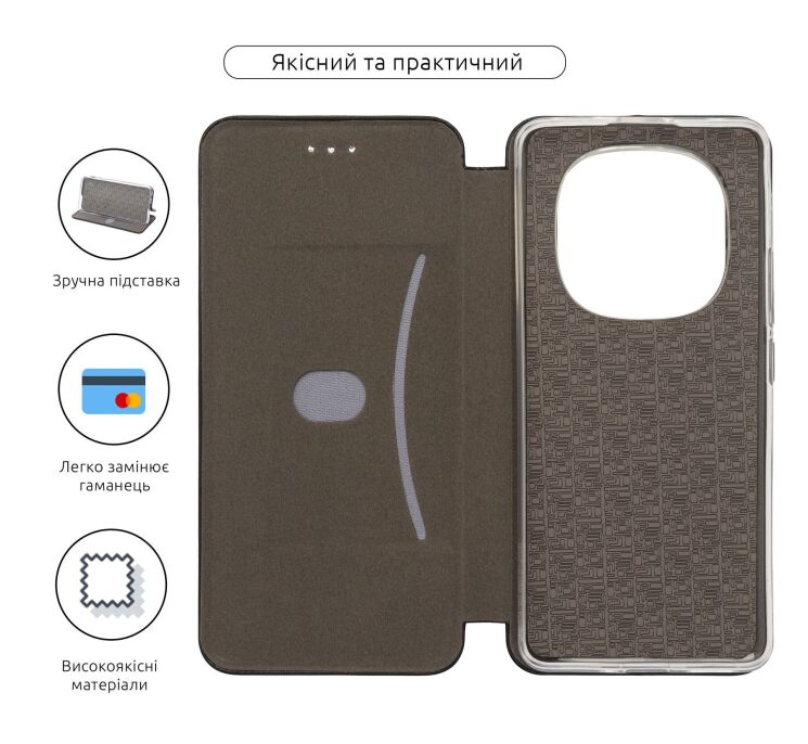 Чехол-книжка ArmorStandart G-Case для Xiaomi Redmi Note 14 Pro 5G / Poco X7 - Black: фото 3 из 3