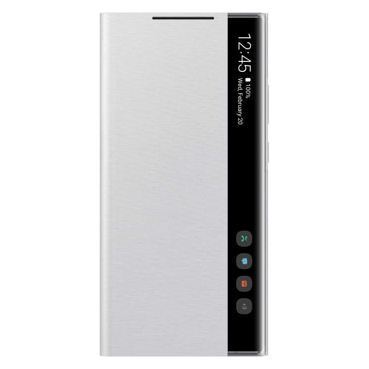 Чехол-книжка Clear View Cover для Samsung Galaxy Note 20 Ultra (N985) EF-ZN985CSEGRU - White Silver: фото 2 из 5