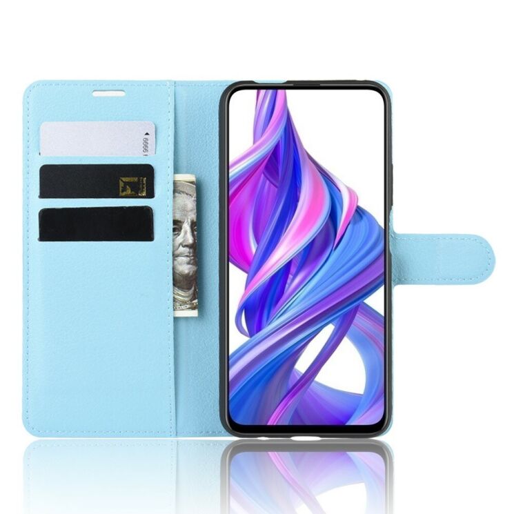 Класичний чохол-книжка Deexe Book Type для Huawei Honor 9X (Китайская версия) - Baby Blue: фото 4 з 6