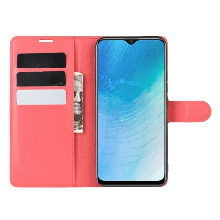 Классический чехол-книжка Deexe Book Type для VIVO Y19 - Red: фото 4 из 6