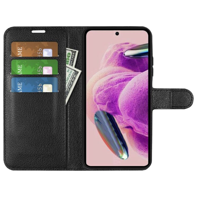Чехол-книжка Deexe Book Type для Xiaomi Redmi Note 12S - Black: фото 2 из 11