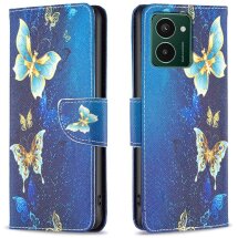 Чехол-книжка Deexe Color Wallet для HMD Pulse / Pulse Plus - Golden Butterflies: фото 1 из 8