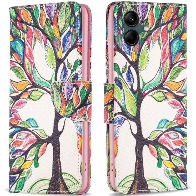 Чехол-книжка Deexe Color Wallet для Samsung Galaxy A05 (A055) - Life Tree: фото 1 из 8