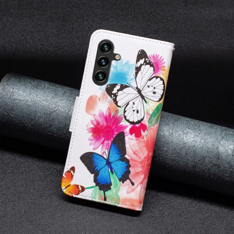 Чехол-книжка Deexe Color Wallet для Samsung Galaxy A05s (A057) - Two Butterflies: фото 6 из 8