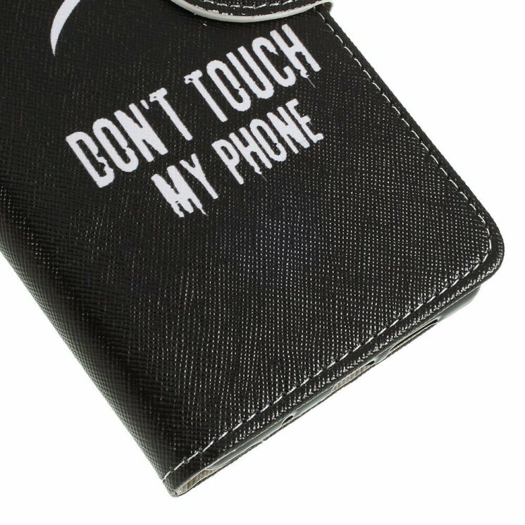 Чехол с рисунком Deexe Color Wallet для Sony Xperia 1 - Do Not Touch My Phone: фото 4 из 9