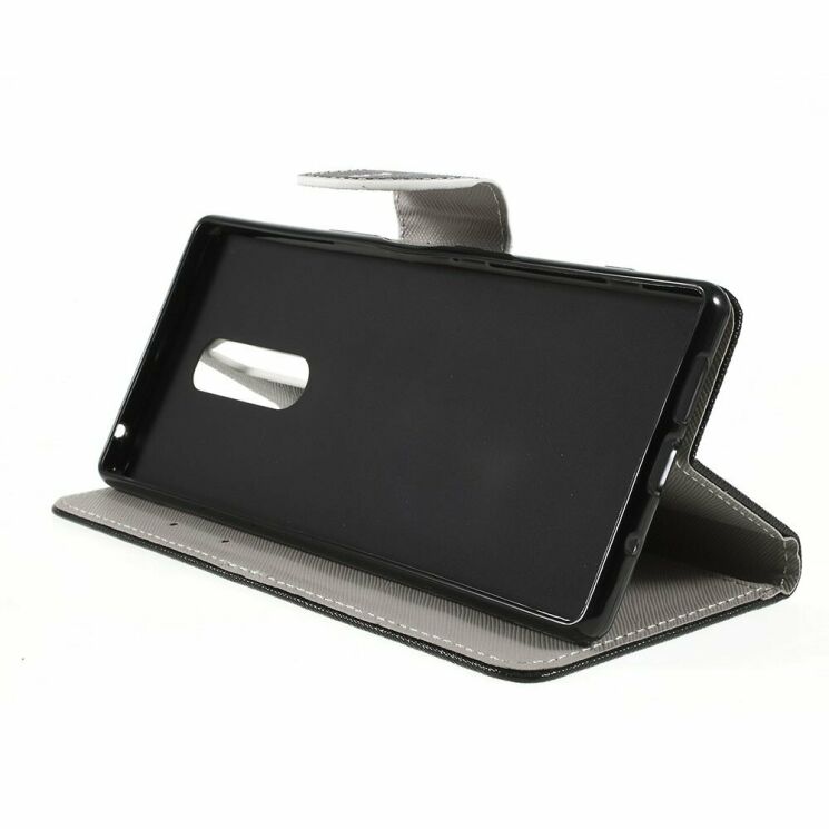 Чехол с рисунком Deexe Color Wallet для Sony Xperia 1 - Do Not Touch My Phone: фото 7 из 9