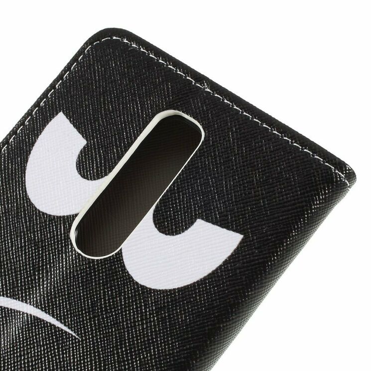 Чехол с рисунком Deexe Color Wallet для Sony Xperia 1 - Do Not Touch My Phone: фото 5 из 9