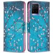 Чехол-книжка Deexe Color Wallet для VIVO Y33s / Y21 / Y21s - Plum Blossom (290223D)