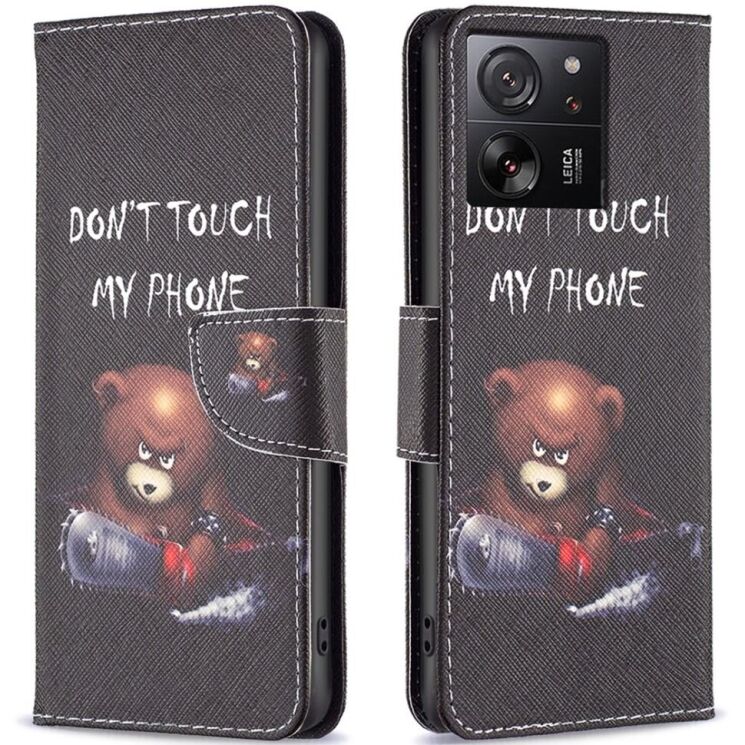 Чехол-книжка Deexe Color Wallet для Xiaomi 13T / 13T Pro - Bear: фото 1 из 8