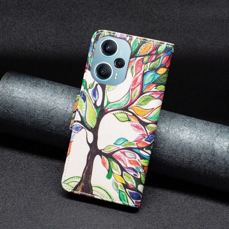 Чехол-книжка Deexe Color Wallet для Xiaomi Poco F5 / Redmi Note 12 Turbo - Life Tree: фото 4 из 8