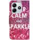 Чохол-книжка Deexe Color Wallet для Xiaomi Redmi Note 14 4G - Keep Calm and Sparkle (373466E). Фото 5 з 5