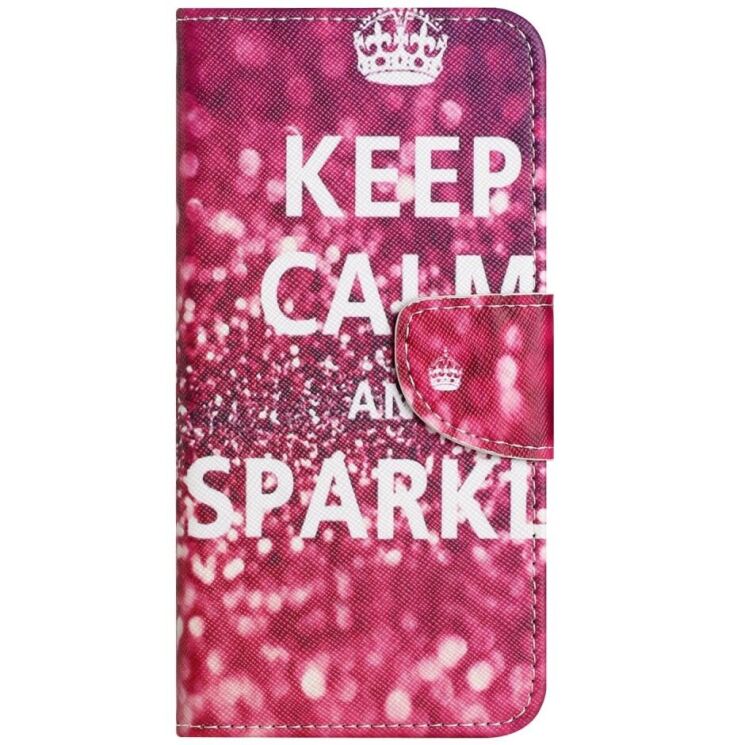 Чохол-книжка Deexe Color Wallet для Xiaomi Redmi Note 14 4G - Keep Calm and Sparkle: фото 4 з 5