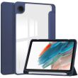 Чехол-книжка Deexe Crystal Back для Samsung Galaxy Tab A9 (X110/115) - Dark Blue (339337DB)