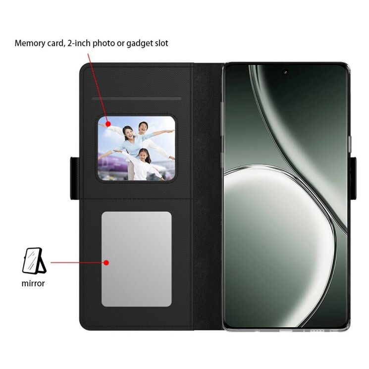 Чехол-книжка Deexe Eclipse Wallet для Realme Note 60 - Black: фото 5 из 10