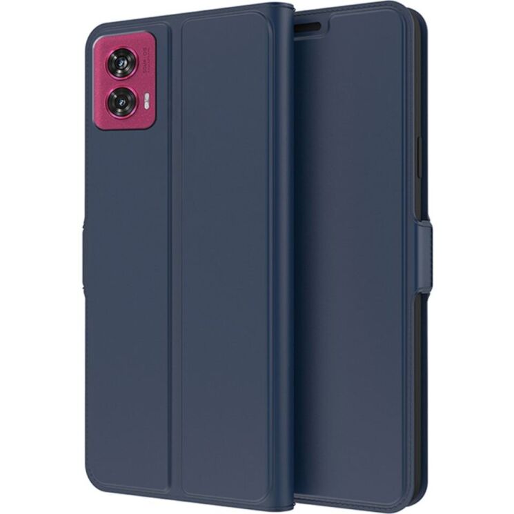 Чехол-книжка Deexe Faro Wallet для Motorola Edge 50 Fusion - Blue: фото 1 из 7