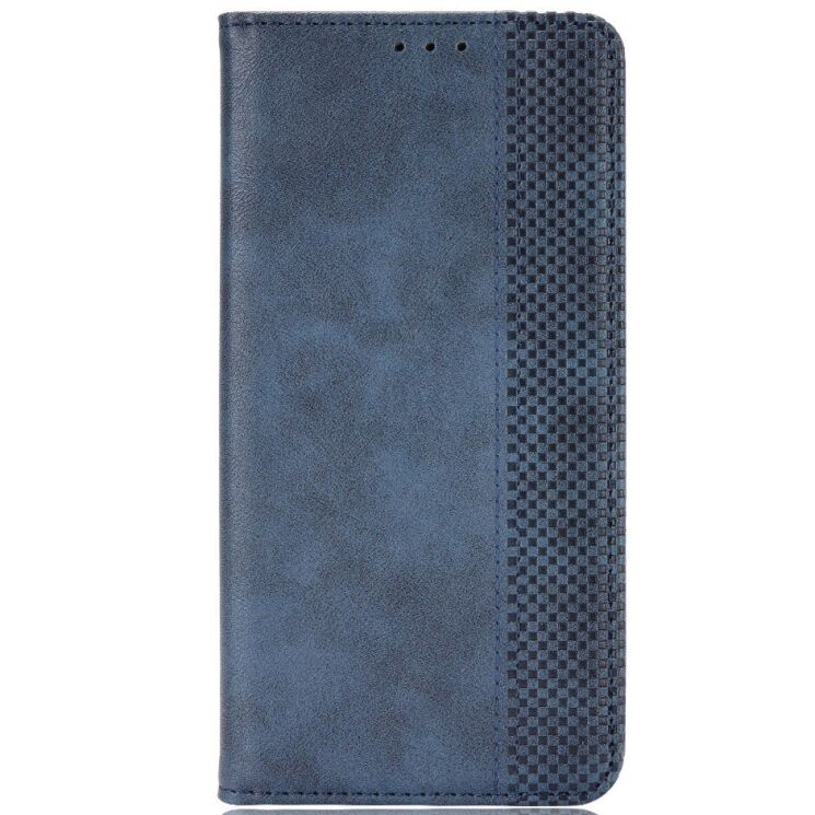 Чохол-книжка Deexe Retro Style для Motorola Moto G77 - Blue: фото 3 з 19