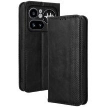 Чехол-книжка Deexe Retro Style для Nothing Phone (4a) Pro - Black: фото 1 из 19