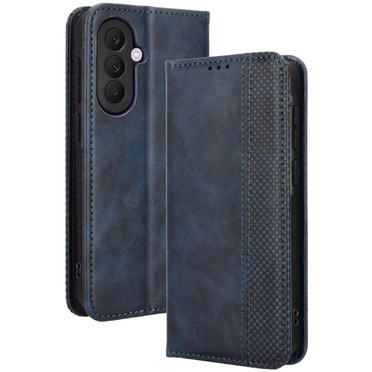 Чехол-книжка Deexe Retro Style для Samsung Galaxy A57 (A576) - Blue: фото 7 из 19