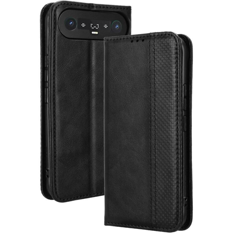 Чехол-книжка Deexe Retro Style для TECNO Camon Slim - Black (433002B) Чехол-книжка Deexe Retro Style для TECNO Camon Slim - Black: фото 7 из 17