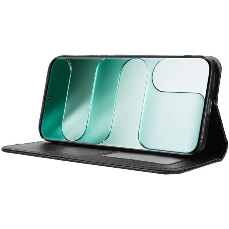Чехол-книжка Deexe Retro Style для TECNO Camon Slim - Black (433002B) Чехол-книжка Deexe Retro Style для TECNO Camon Slim - Black: фото 5 из 17
