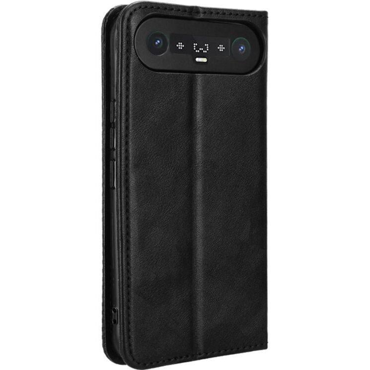 Чехол-книжка Deexe Retro Style для TECNO Camon Slim - Black (433002B) Чехол-книжка Deexe Retro Style для TECNO Camon Slim - Black: фото 6 из 17