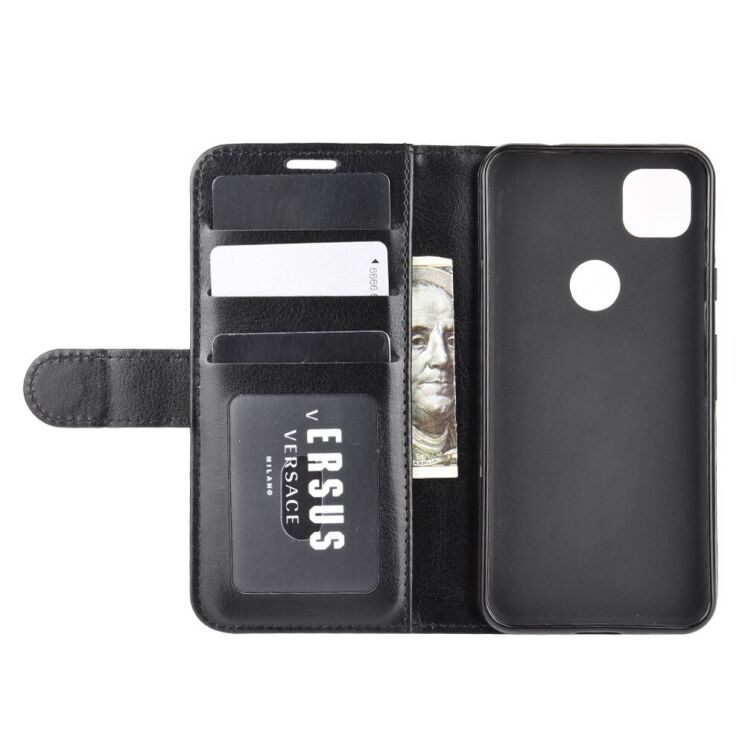 Класичний чохол-книжка Deexe Wallet Style для Google Pixel 4A - Black: фото 5 з 8