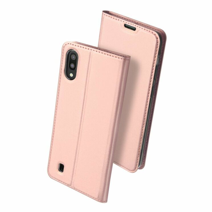 Чехол-книжка DUX DUCIS Skin Pro для Samsung Galaxy M10 - Rose Gold: фото 2 из 19