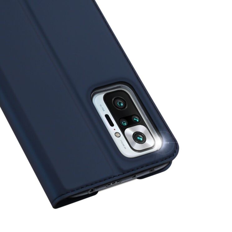 Чехол-книжка DUX DUCIS Skin Pro для Xiaomi Redmi Note 10 Pro - Blue: фото 2 из 15