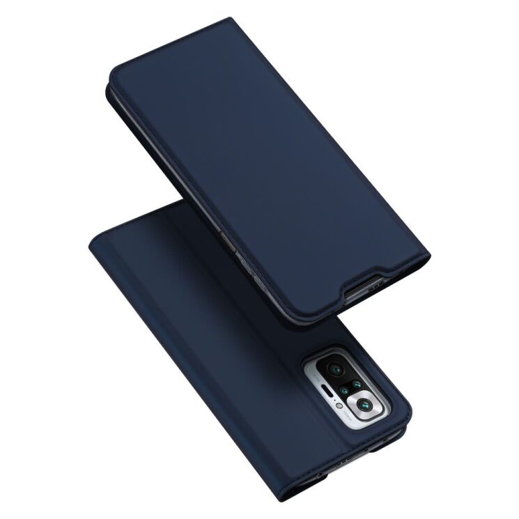 Чехол-книжка DUX DUCIS Skin Pro для Xiaomi Redmi Note 10 Pro - Blue: фото 1 из 15