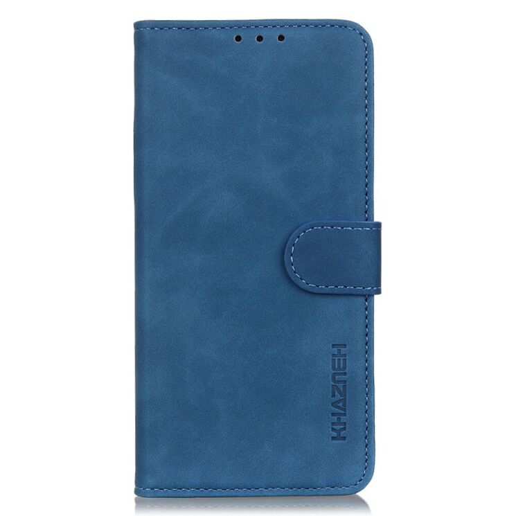 Чехол-книжка KHAZNEH Retro Wallet для Motorola Edge 20 Pro - Blue: фото 3 из 11