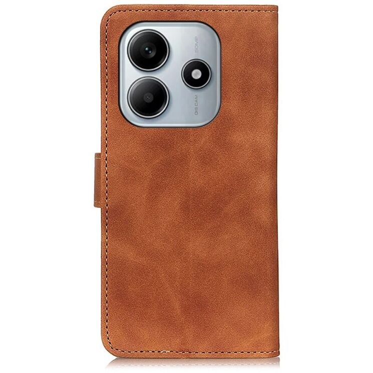 Чехол-книжка KHAZNEH Retro Wallet для Xiaomi Redmi Note 14 4G - Brown: фото 8 из 8