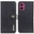 Чохол-книжка KHAZNEH Wallet Cover для Motorola Moto G55 - Black: фото 1 з 8
